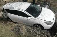 Водитель разбил свой автомобиль на трассе в Усть-Абаканском районе