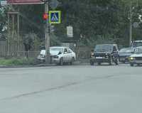 Машина разбилась о столб в Черногорске
