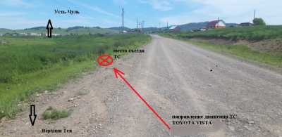 В Хакасии перевернулась Toyota Vista