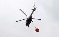 Жителей Абакана встревожил летающий вертолет с водосливным устройством