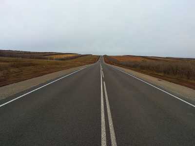 По дороге в Красноярск можно увидеть новый асфальт