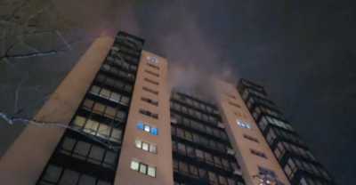 Пожар в многоэтажке тушили в Абакане