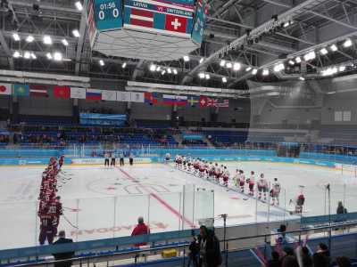 Хоккейным матчем Латвия - Швейцария стартовала Универсиада в Красноярске
