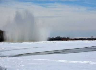 В Хакасии на реке Абакан взорвут  лёд