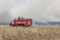 Крупный степной пожар потушили в Алтайском районе