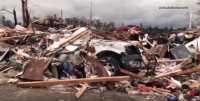 В сети появились видео разрушений после торнадо в США