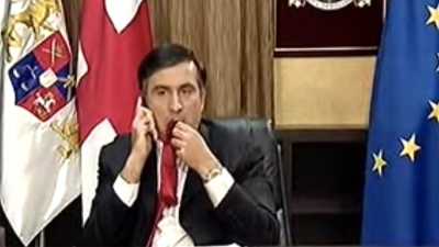 Саакашвили раскрыл обстоятельства появления кадров с жеванием галстука
