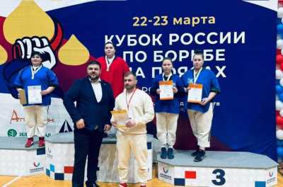 Спортсменка из Хакасии – одна из лучших на Кубке России по борьбе на поясах