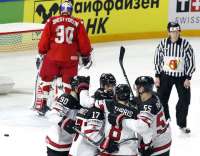 Россия уступила Канаде в четвертьфинале ЧМ по хоккею