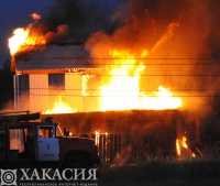 Субботним утром в Абакане горели жилые дома