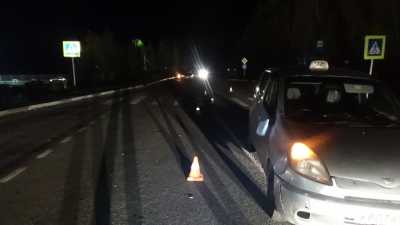 В Хакасии Toyota Funcargo сбила пешехода на зебре