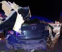 Авто всмятку, водитель и пассажир мертвы: страшная авария на трассе Абакан- Красноярск