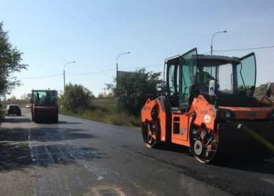 Дорожники завершают ремонтные работы на подъезде к Подсинему