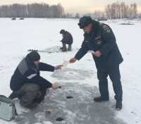 В Хакасии лед таит опасность