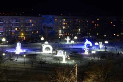 РУСАЛ подарил саяногорцам Парк новогодних световых фигур