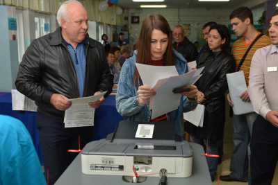 Абаканцы проявляют активность на выборах