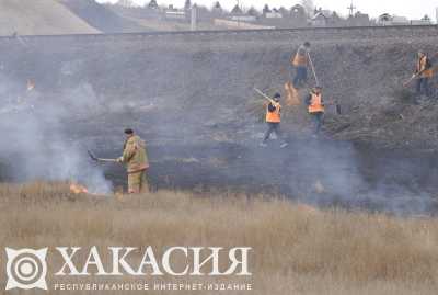 Пожарная обстановка осложнилась в Хакасии