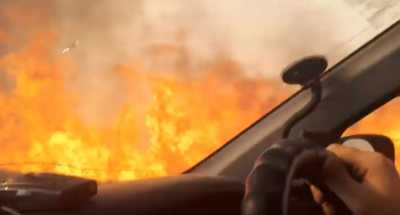 В интернете появилось видео с горящими полями вдоль дороги Абакан-Бея