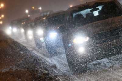 В Хакасии из-за метели закрыли несколько трасс