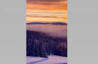 Сказочно красивый закат снял фрирайдер в горах Хакасии