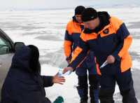 В Хакасии на льду небезопасно