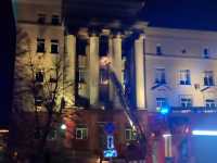 Сегодня утром загорелось здание правительства Красноярского края