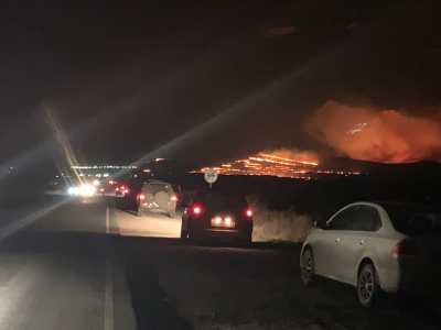Огонь отвели от населённых пунктов в Хакасии