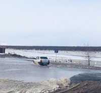 В Хакасии дорога к селу Койбалы оказалась под водой