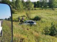 Пассажир вылетел из машины при ДТП в Минусинском районе