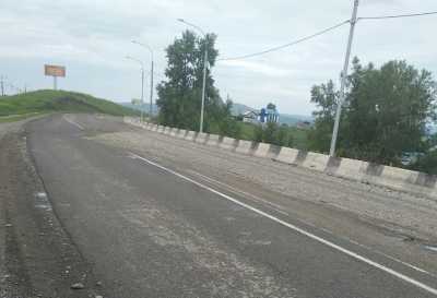 Опасный участок дороги Абакан-Подсинее отремонтируют