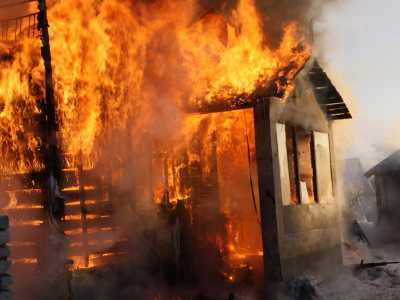 На пожаре в Хакасии погиб мужчина