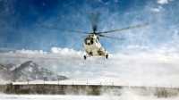В Сибири вертолет попал в снежный вихрь
