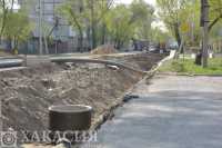 В Абакане ремонтируют дороги по нацпроекту