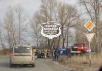 В Хакасии к месту ДТП съехались полиция, пожарные и скорая
