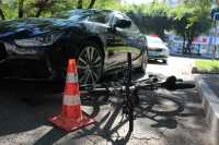 В Абакане женщина за рулем Maserati сбила велосипедистку