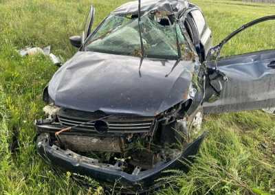 Машина превратилась в груду металла: в Хакасии госпитализирована автоледи