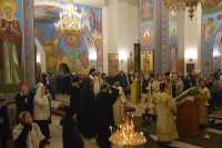 В Хакасии прошло Всенощное бдение накануне Крещения Господня