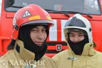 От первого лица: абаканские пожарные показали борьбу с огнём