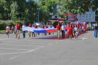 Спортивная общественность Хакасии стала частью шествия в День России