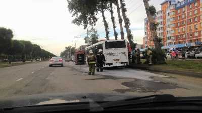 В Абакане пассажиры выскочили из задымленного автобуса