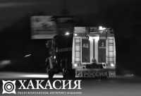На трассе в Хакасии сгорел ВАЗ