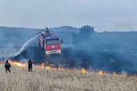 Пожарные Хакасии борются с палами травы в Черногорске и Бейском районе