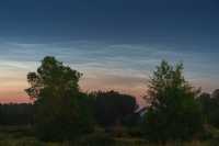 Ночные светящиеся облака удалось сфотографировать над Абаканом
