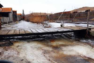 В Усть-Камыште талые воды подтопили шесть приусадебных участков