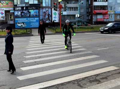 В столице Хакасии провели эксперимент с велосипедистами