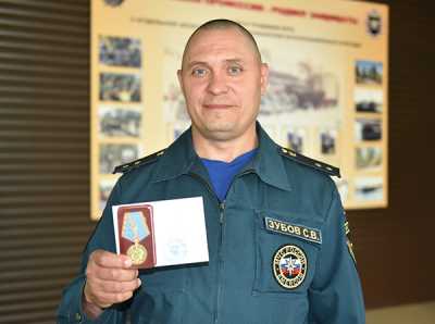 Сергей Зубов уже второй раз получает награду федерального значения. Первым был крест «За доблесть». 