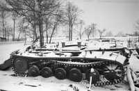 Разбитые немецкие танки под Москвой