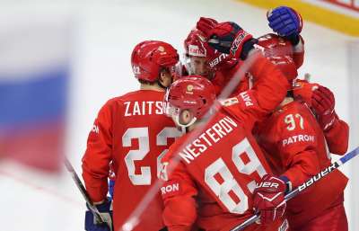 Российские хоккеисты одержали пятую победу на чемпионате мира