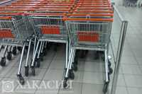Взрослые мужики угнали тележку из черногорского супермаркета