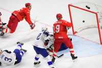Сборная России одержала победу в первом матче на чемпионате мира по хоккею с шайбой